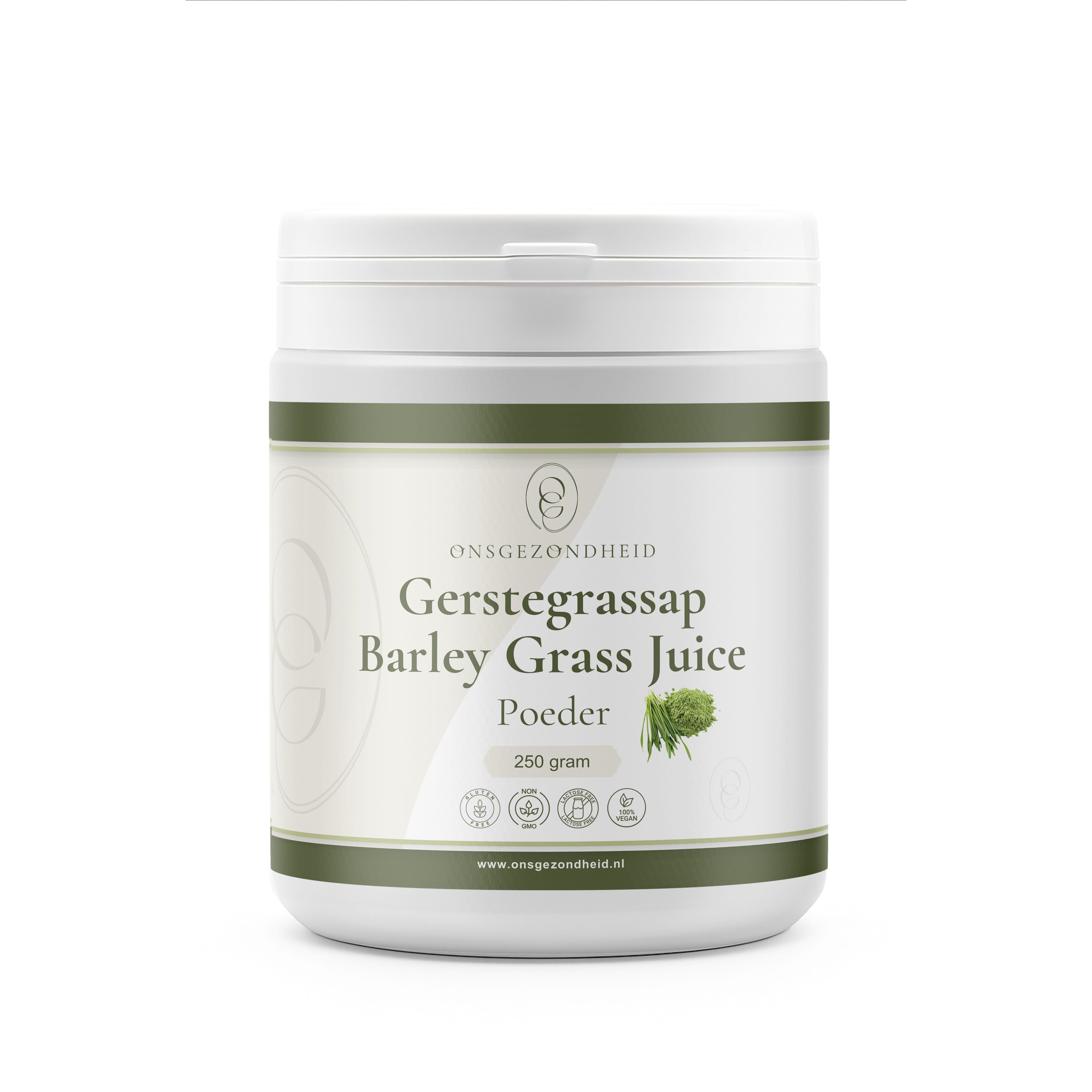 Gerstegrassappoeder Biologisch Barley Grass Juice powder 250 gram