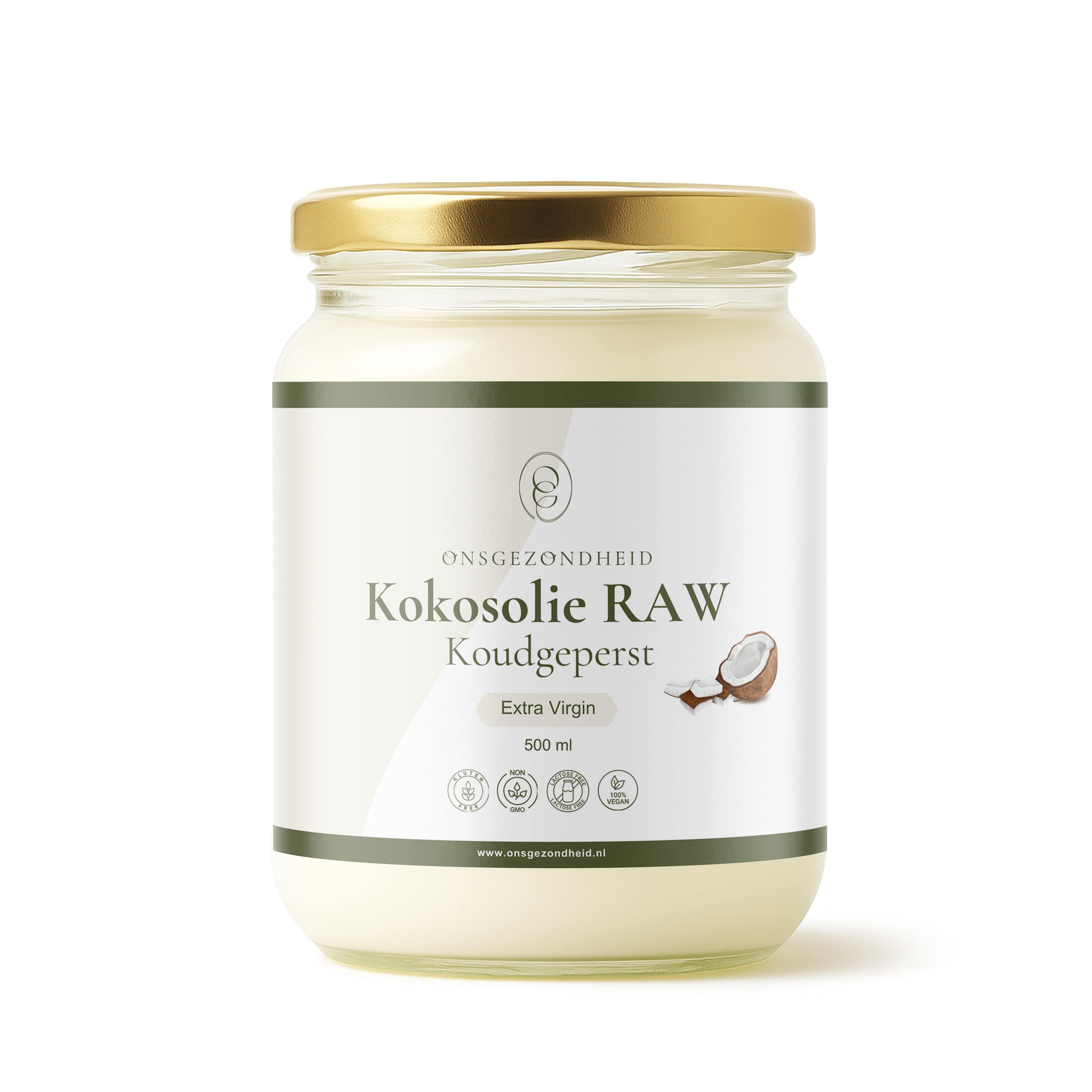 Kokosolie RAW koudgeperst biologisch 500 ML