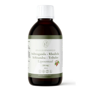 Liposomale Ashwaganda-Rhodiola-Schisandra-Tribulus / Vloeibaar